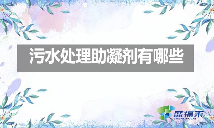 污水處理助凝劑有哪些？